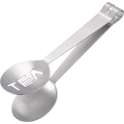 1pcs Reusable Stainless Steel Tea Bag Tongs Tea Bag Holder Squeezer Herb Grip Metal Spoon Bar Kitchen Accessories