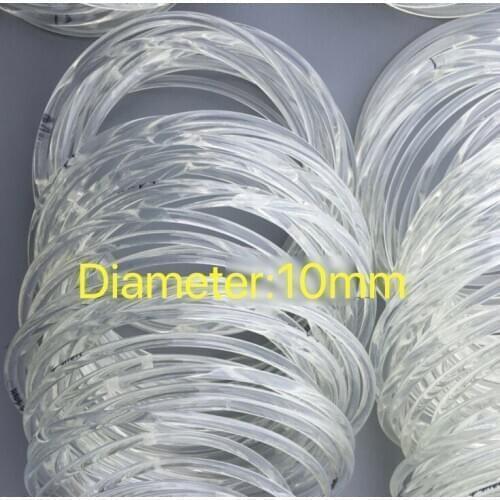 10Meters/Lot Diameter:10mm PU Transparent Round Belt Conveyor Belt white food belt