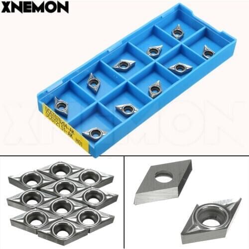 10pcs DCGT070204-AK / DCGT21.51-AK Insert Used for CNC Internal Thread Turning Tools Rod Tool Holder Inserts Blade