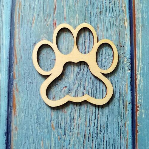 10pcs Dog Footprint Shape Animal Footprint Dog Paw Shape Pet Decoration Dog Paw Charms Dog Lover Gift