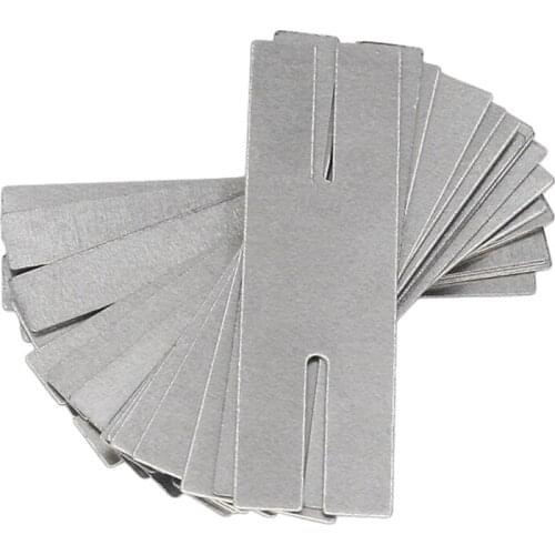 100pcs 0.15*8*28 Nickel Plated Steel Strip Strap Sheets for Battery Spot Welding Machine Welder Washers