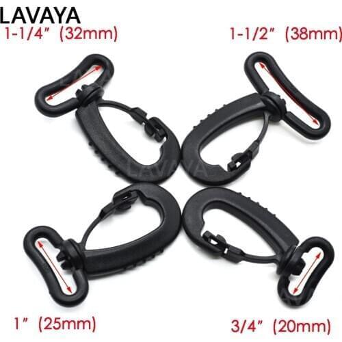 100pcs Plastic Swivel Snap Hooks for Bag Belts Straps Keychain Clasp Backpack Accessories