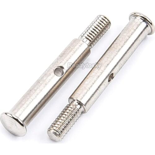 2PCS Hardened #45 Steel Front Axles for 1-10 1/10 1:10 RC Car Traxxas Slash 2WD upgraded parts