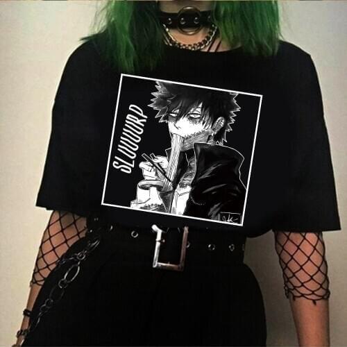 2020 My Hero Academia T Shirt Dabi Sluuuurp Noodles T-shirt Graphic Tops Tees Male Unisex