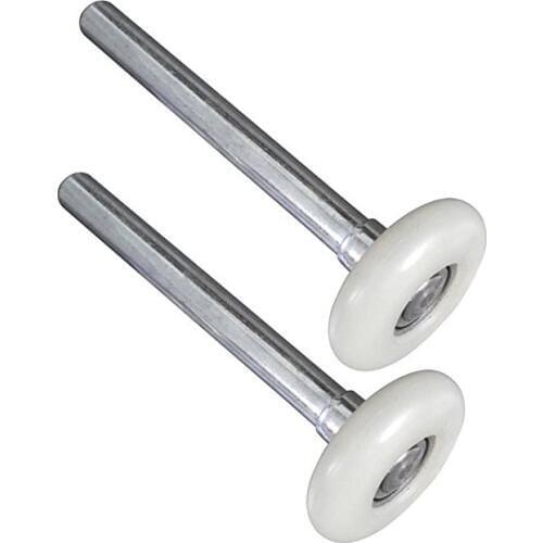 4pcs Heavy Duty Nylon Garage Door Roller Wheel Ball Sealed Bearing 105mmlength 2 inch Nylon & Steel Wheels