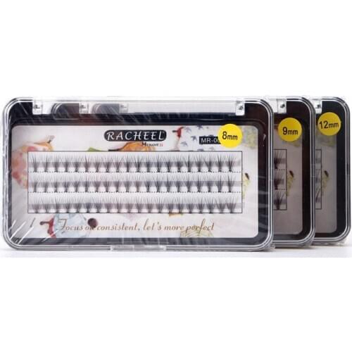 Lucky Flower Racheel Serie Hot Sale False Eyelash 60pcs Individual 8/9/12mm Thick C Curl Fake False EyeLash Extensions Knot