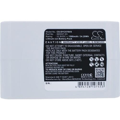 2021 Battery For Dyson 917083-01 DC31 Animal,DC34,DC34 Animal,DC35,DC35 Multi floor,DC56,DC57 1500mAh / 34.20Wh