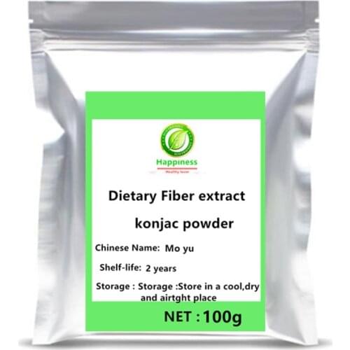 New Arrivals Amorphophallus Konjac Powder Slimming Dietary Fiber Extract Glucomannan Mo Yu Supplement Face Weight Loss Food