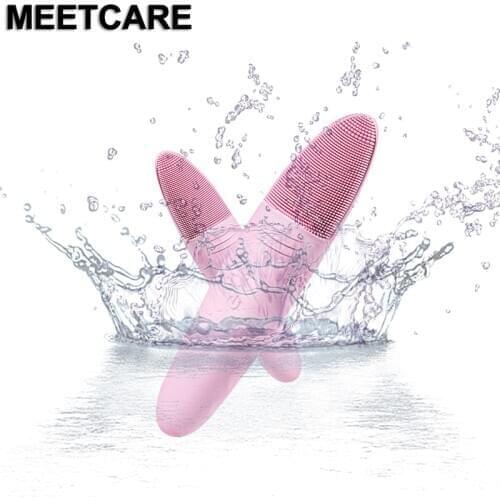 Wireless Charging Electric Silicone Face Cleaning Brush IPX7 Waterproof Face Vibrating Massage for Removing Skik Oil Blackheads