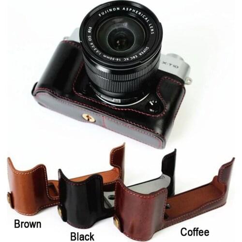 Leather Half Case Grip for FUJIFILM FUJI X-T10 X-T20 X-T30 Camera
