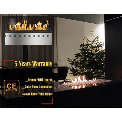 Inno-Fire 24 inch black or silver intelligent ethanol fireplace insert burners