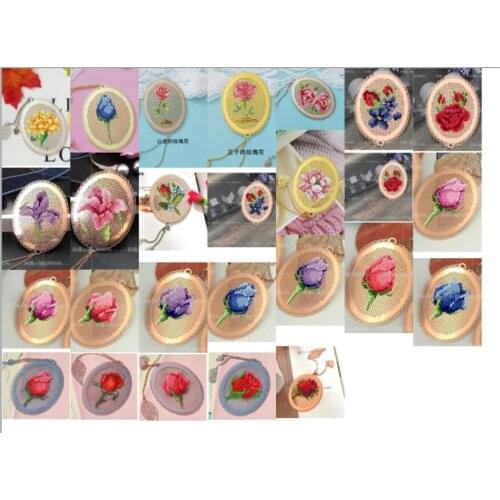 MM Rose style DIY Craft Stich Cross Stitch Bookmark Metal Silver Golden Needlework Embroidery Crafts Counted Cross-Stitching Kit