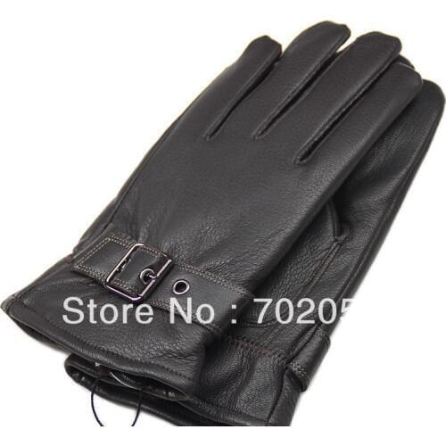 Mens real Leather gloves leather GLOVE gift accessory high quality 12pair/lot #3159