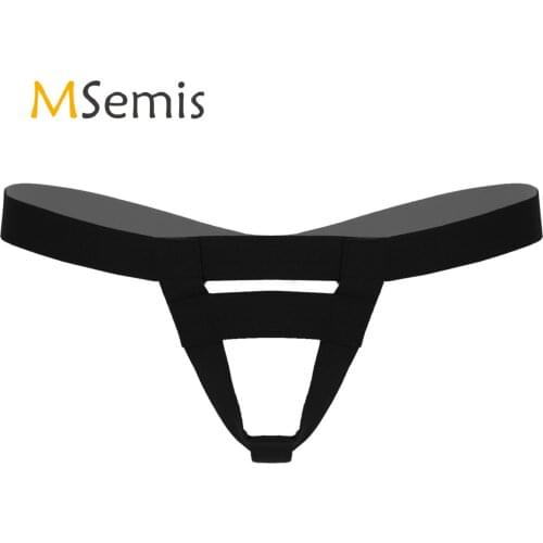 Mens Lingerie Low Waist G-string Thongs Underwear Elastic Waistband Jockstrap Underpants T-back Hollow Out Thongs Briefs Panties