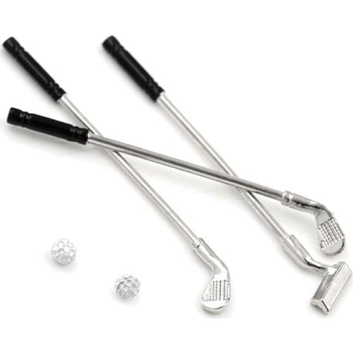 New 5pcs/set Ball Doll Accessory Kids Toy doll house Miniature Accessories 3 x Golf Clubs,2 x Balls