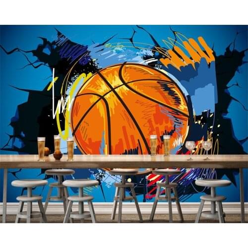 Beibehang Custom Wallpaper Basketball Walls Europe and the United States Wind 3D TV Backdrop Living Room Room Mural 3d wallpaper