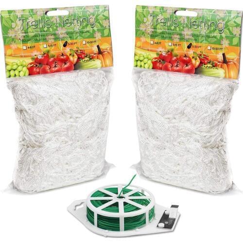 5/10m Polyester Plant Climbing Net Mesh Flower Cucumber Plants Landing Net Frame Support Mesh Vine Trellis Netting Garden Scrog