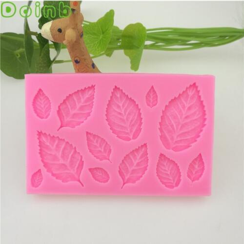 Leaves Shaped Silicone Mold Cake Decoration Fondant Gumpaste Candy Tools