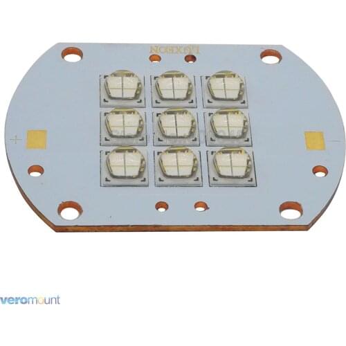 Rebel ES 100W Royal Blue 450NM - 455NM High Intensity Led Emitter Lamp DC34-36V 2.8A on Copper PCB 9 LED Multi-Chip