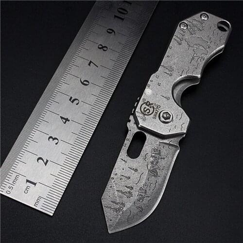Outdoor Tactical High Hardness Folding Knife Wilderness Survival Hunting Knife Portable Pocket Self-defense Mini Knife EDC