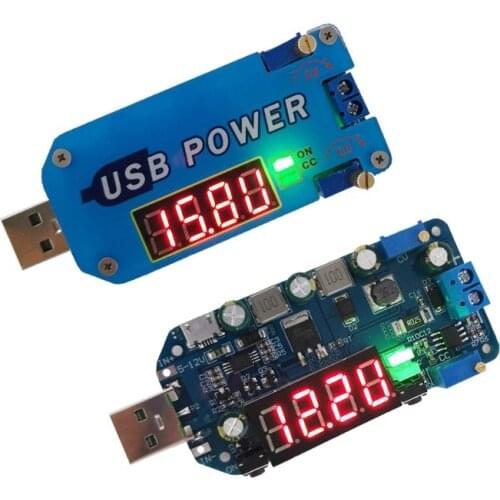 15W USB Adjustable Buck-Boost Power Supply Module UP Down Converter DC 5V To 3.3V9V12V24V30V Router DP2