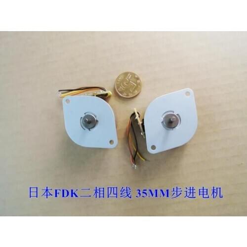 4PCS Japanese Original FDK 35MM Two-Phase Four-Wire Circular Stepper Motor