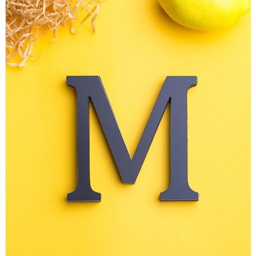 Acrylic English Letters Wall Sticker 3D DIY Personalized Name Self-adhesive Mirror Stickers For Wedding Birthday Home Room Decor