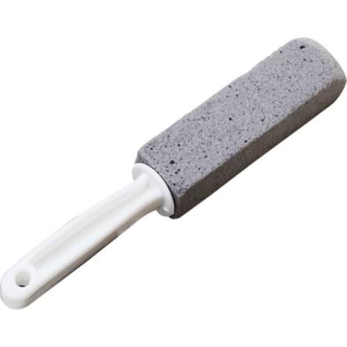 BalleenShiny Handheld High-quality Natural Pumice Stone Toilet Brush Household Powerful Cleaning Brush for Bathroom Toilet Tiles