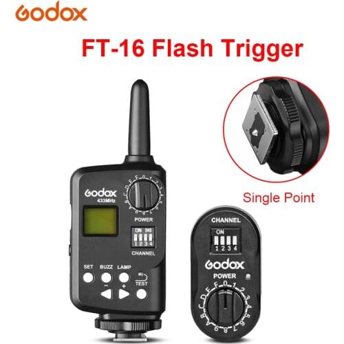 Godox FT-16 Wireless Power Remote Controller Flash Trigger for Godox Witstro AD180 AD360 Speedlite Canon Nikon Pentax Cameras