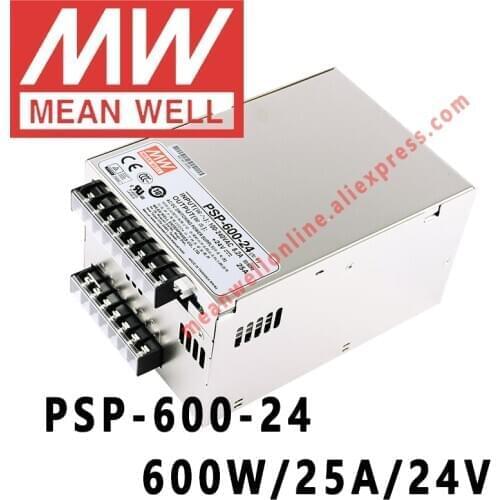 Mean Well PSP-600-24 meanwell 24VDC/25A/600W with PFC and Parallel Function Power Supply online store