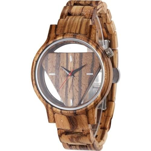 BARCUR Zebra Wood Watch Mens Wristwatches Ladies Wrist Watches Personalized Gift for Friends
