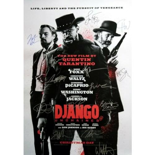DJANGO UNCHAINED MOVIE Signed Photo Art Film Print Silk Poster for Your Home Wall Decor 24x36inch