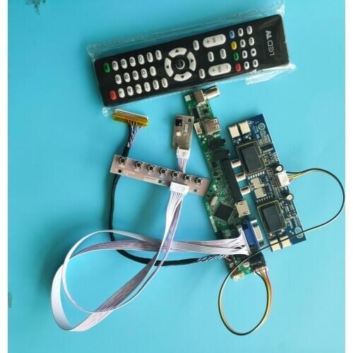 For M201EW02 V0 kit LCD Interface USB AV TV card 1680X1050 20.1" Digital Signal 30pin 6 lamps Controller Board Resolution