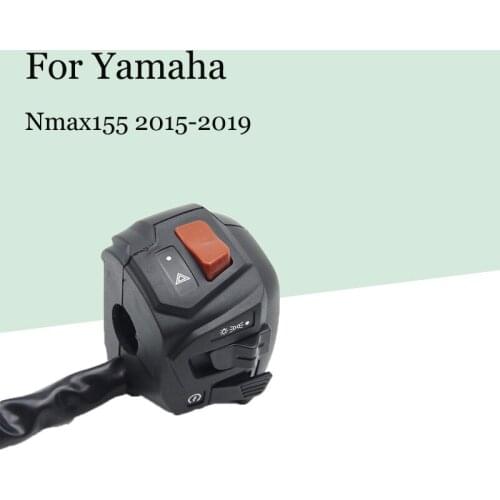 For Yamaha Nmax155 15-19 Switch Assembly Modification with Light Button Handle Seat Handlebar Switch Motorcycle Parts Light