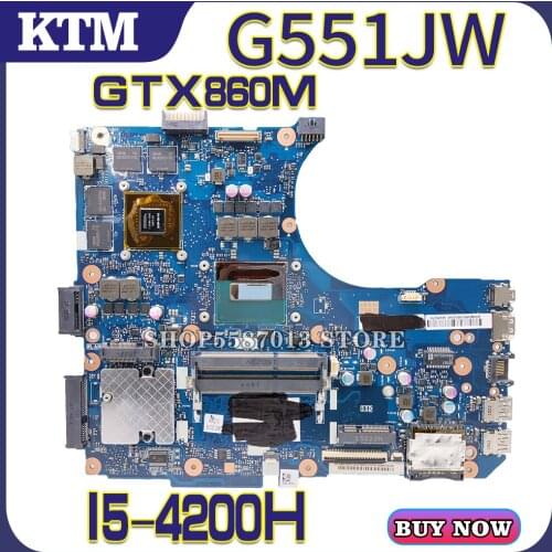 G551JM Laptop motherboard for ASUS N551JM original mainboard I5-4200H GTX860M