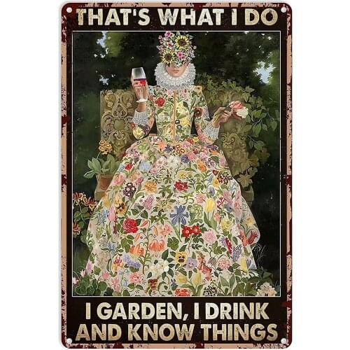 Metal Tin Sign Retro Wall Decor Thats What I Do Vintage Tin Signs for Home Bar Coffee