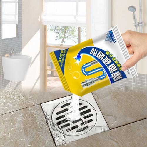 Drain Cleaners Strong Pipe Dredging Agent Kitchen Water Pipe Sewer Toilet Closestool Clean Deodorant Powder Sink Cleaner E0980