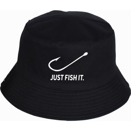 Just Fish It Funny Printed Bucket Hats Summer High quality fishermans hat Women Men fisherman hat Snapback Hats