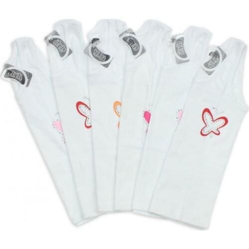 Silver Underwear Clothing 6'lı Girl Child Suspenders Gemstone Athlete 040-3056-027