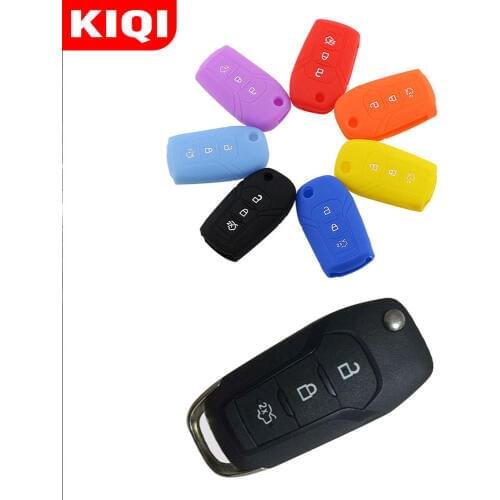 Silicone Car Key Case Cover FOB for Ford Mondeo Escape Focus Fusion EXPLORER Mustang EVEREST Taurus 3 Buttons