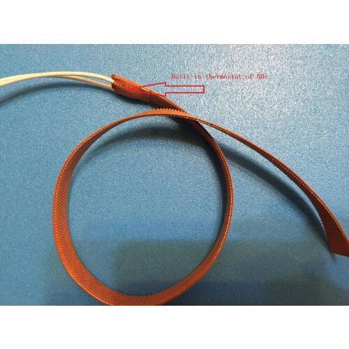 Windshield Screen Wiper De-icing Snow Melting Silicone Heater 1.2m 150W 12V w/ 50C Thermostat 15mm x 1200mm