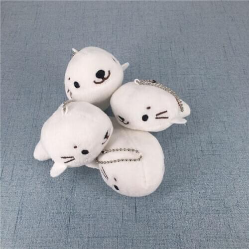 Lovely Kids Keychain Plush Toy , 7CM Stuffed Animal Sea Lion Cotton Doll