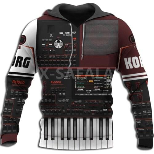 Piano Keyboard Music Musical instrument 3D Print Hoodie Man Women Harajuku Outwear Zipper Pullover Sweatshirt Casual Unisex-9