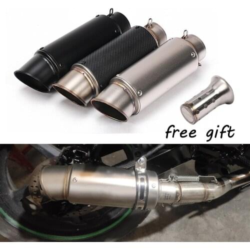Universal Motorcycle Exhaust Pipe SC Racing Project Motocross Escape Moto Muffler For cafe racer tmax 500 z750 r3 mt07 mt09 er6n