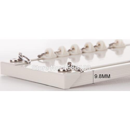 Customized Aluminium alloy Mute Double Curtain Track Curtain Rods for Bedroom/study room/living room