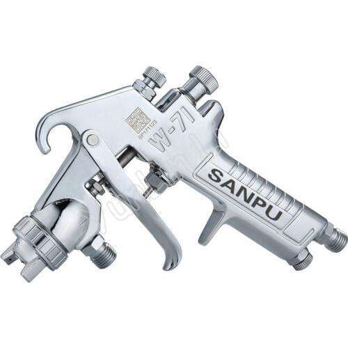 W-71 Paint Spray Gun 1.3mm Caliber 600ML Pot Capacity Upper Pot Household Pneumatic High Atomization Furniture Plastic Spray Gun