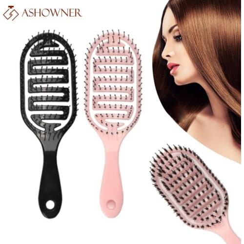 Hairbrush Women Hair Comb Scalp Massage Comb Salon Hairdressing Styling Tools Women Wet Curly Detangle Hair Brush