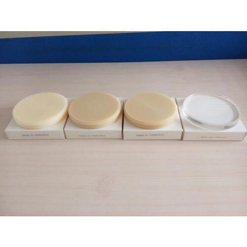1Pc OD98x14mm Dental LAB Machinable PMMA Disc for CAD/CAM System Dental Milling ,A1 A2 A3 Clear color for choose