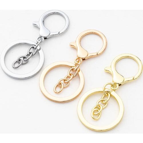 5pcs Snap Hook Keychain Lobster Clasp Hooks Colorful Heart Shape Hollow Key Ring Key Chain For DIY Jewelry Making Accessories