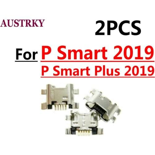 2 x New Micro USB Plug Charging Port Connector Socket For Huawei P Smart 2019 / Plus 2019